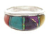 Southwest Multicolor And Sterling Silver Ring Size 6-1/2 IS58304